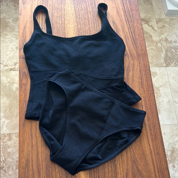 mainstream Other - Black Textured Swimsuit Set